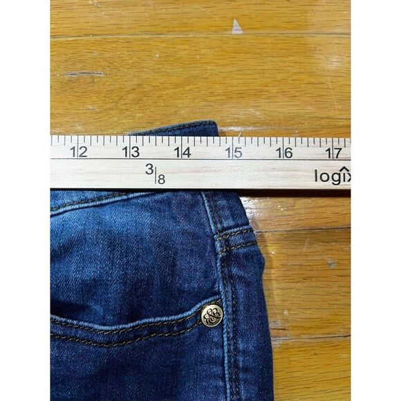 Rock Republic Jeans Womens Berlin Size 8M Blue Mid Rise Straight Embellished - Picture 6 of 8